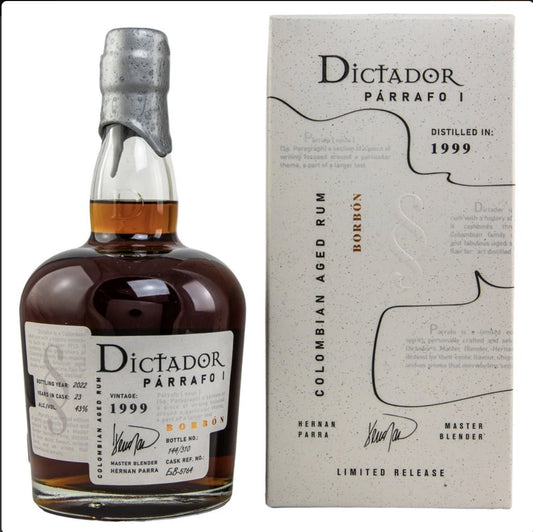 Dictador Parrafo 1999 Bourbon 2022 0,7l 43% vol.