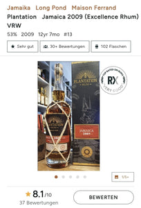 Plantation Jamaica 2009 2022 Spanish Orange Wine Cask XO 0,7l 53% vol. single cask Rum Fassabfüllung