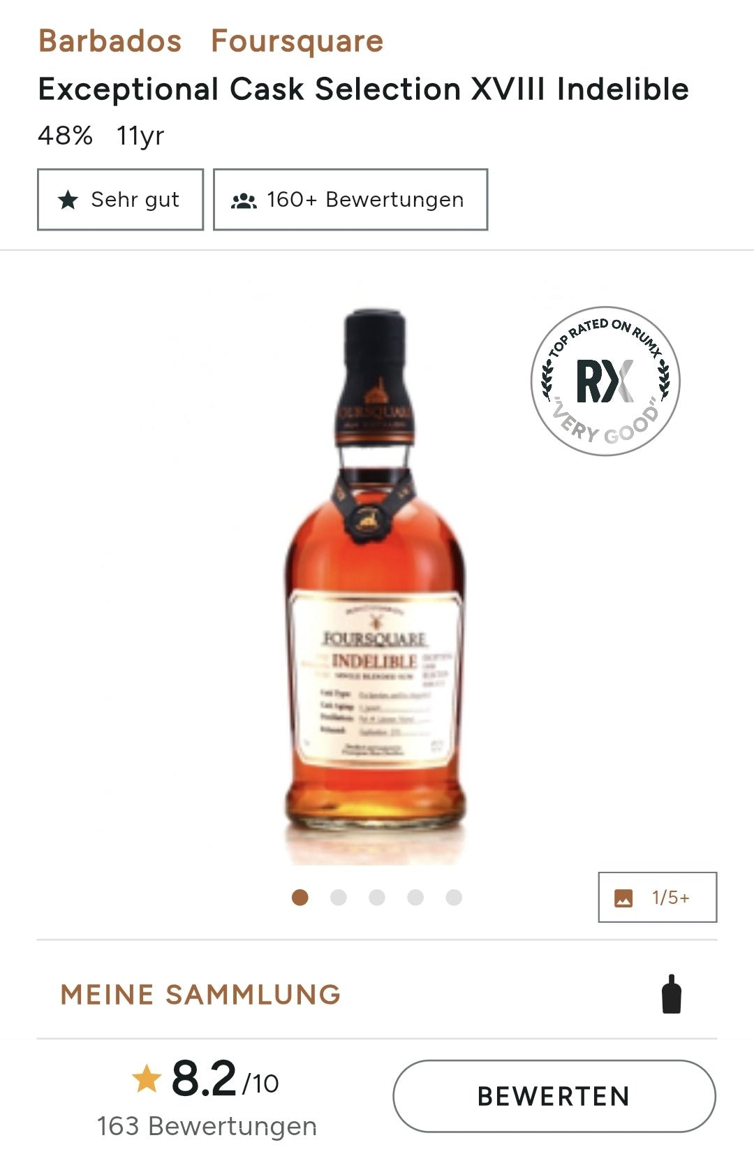Foursquare Indelible Barbados Exceptional collection 48% vol. 0,7l limitiert limited - inn-out-shop