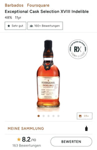 Foursquare Indelible Barbados Exceptional collection 48% vol. 0,7l limitiert limited - inn-out-shop