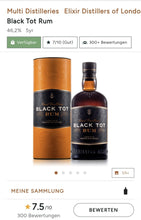 Načtěte obrázek do prohlížeče galerie,Black Tot Finest Caribbean Rum Guyana, Barbados &amp; Jamaika Premium 46,2 % vol. 0,7L Rum blend
