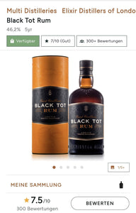 Black Tot Finest Caribbean Rum Guyana, Barbados & Jamaika Premium 46,2 % vol. 0,7L Rum blend