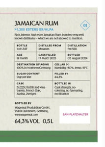 Wagemut The Spirit Traveller Jamaica 17M 2024 Secret Dist. 0,5l 64,3% vol.Rum limited Edition