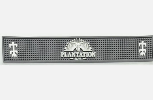 Plantation Barmatte Rum schwarz weisse Schrift
