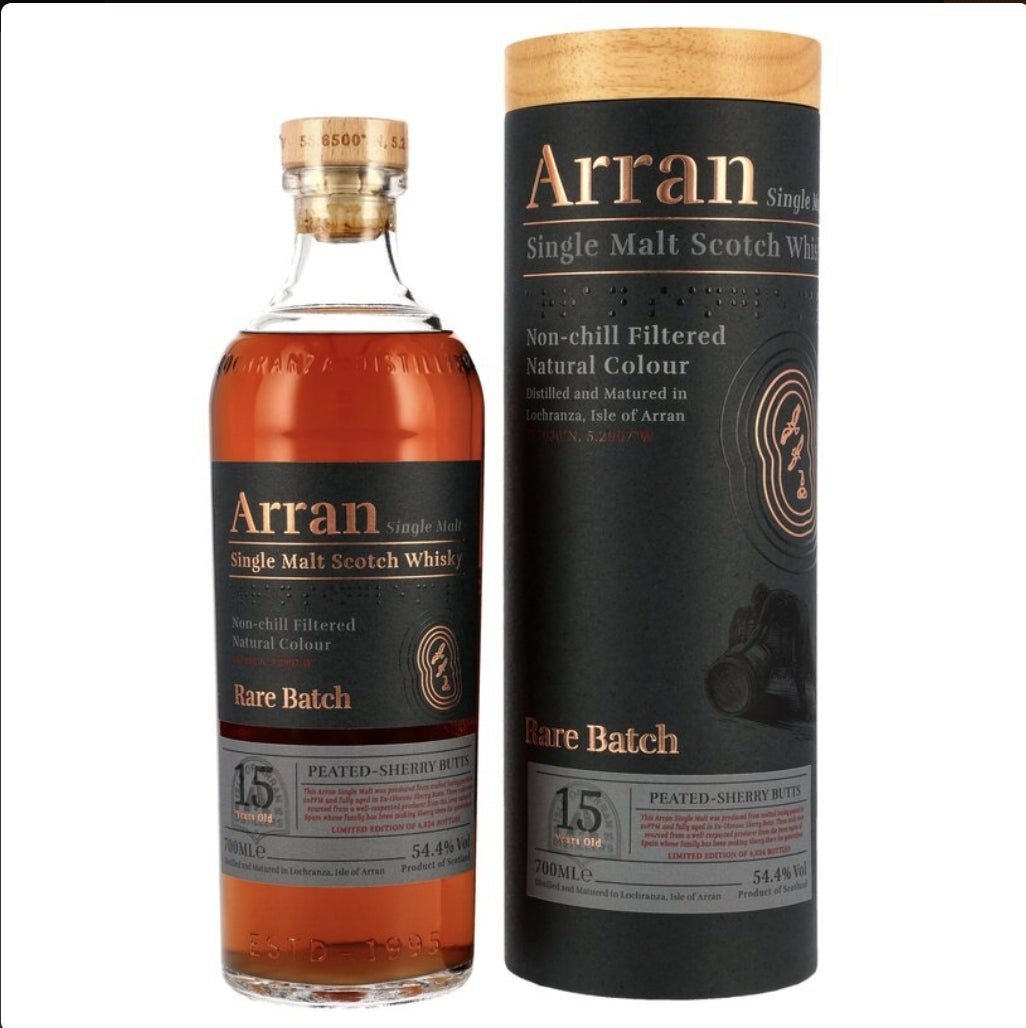 Arran 15y Rare Batch peated Oloroso sherry butt cask 0,7l 54,4% vol. single malt Whisky