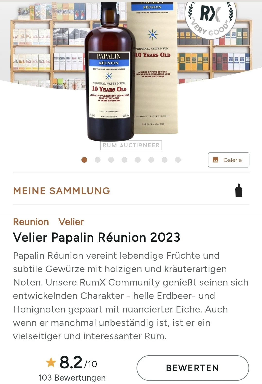 Velier Papalin Reunion 10-year Rum 0,7l 50 %