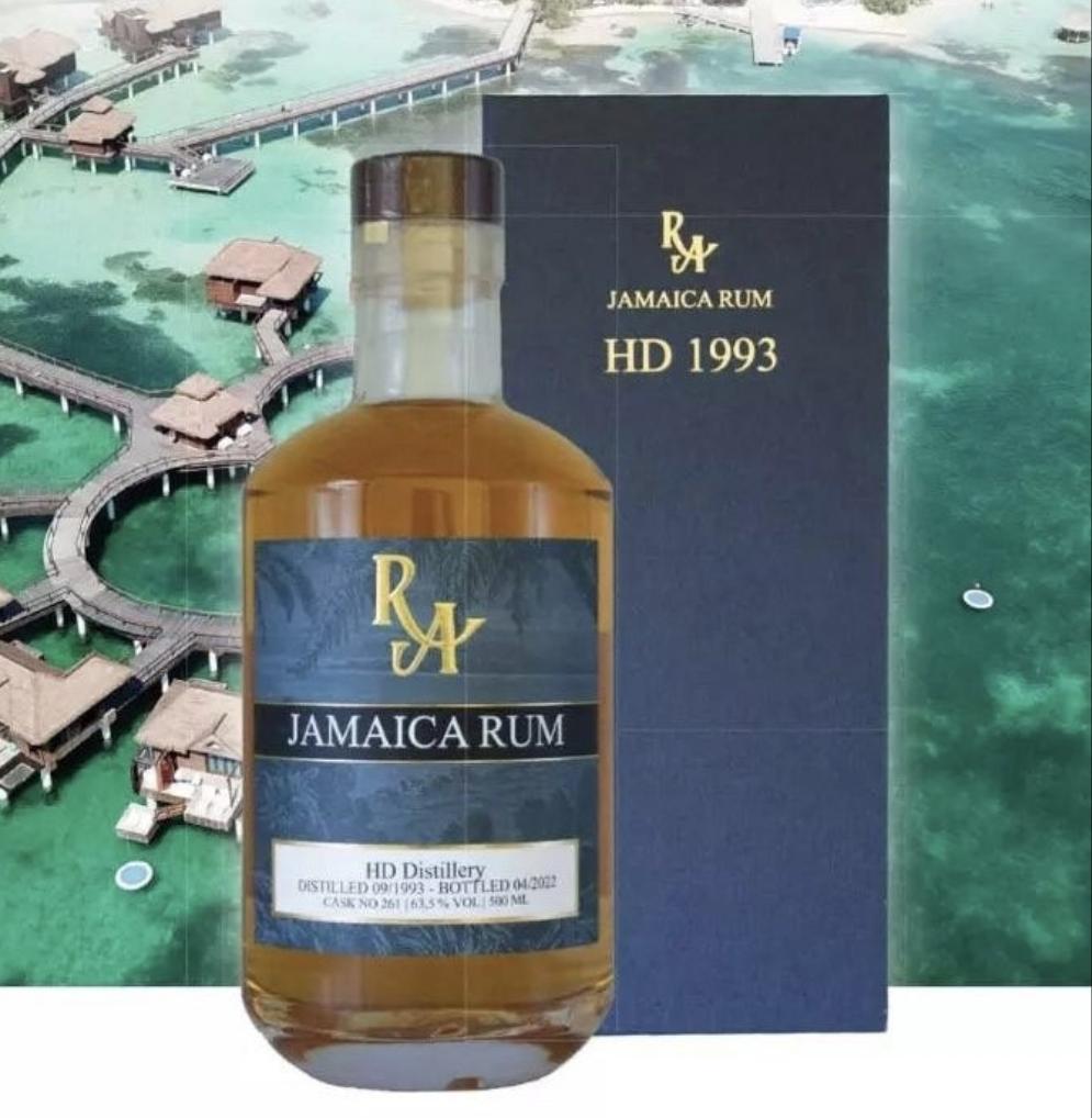 RA Jamaica HD 29y 1993 2022 Hampden Dist. 63,5% 0,5l Single cask Rum Artesanal #261 limitiert auf 168