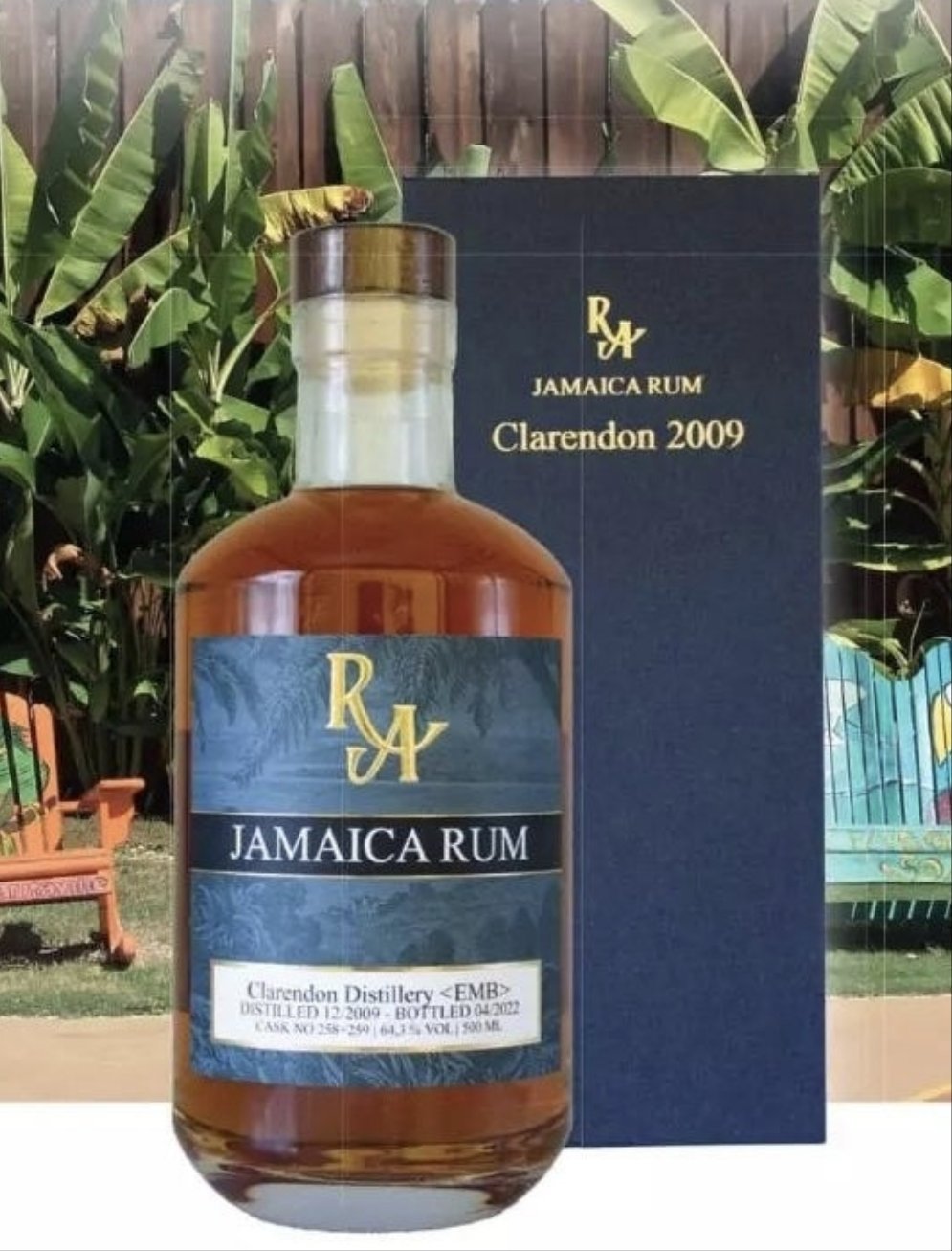 RA Jamaica 12y 2009 2022 Clarendon Distillery 0,5l 64,3% vol. um Artesanal #258 #259  Mark: EMB