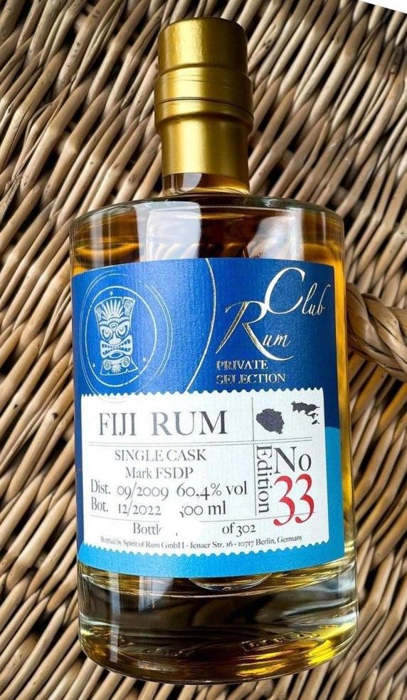 Rumclub Fiji 13y 2009 Ed.33 Marque FSPD 2022 60,4 % 0,5l fl South Pacific Distillery Mark Fehldruck FSDP