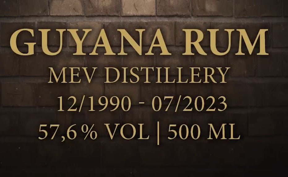 Ra Rum Artesanal Guyana 1990 S 2023 MEV 32y 57,6% 0,5 l single cask #71  limitiert auf insgesamt 260 Flaschen