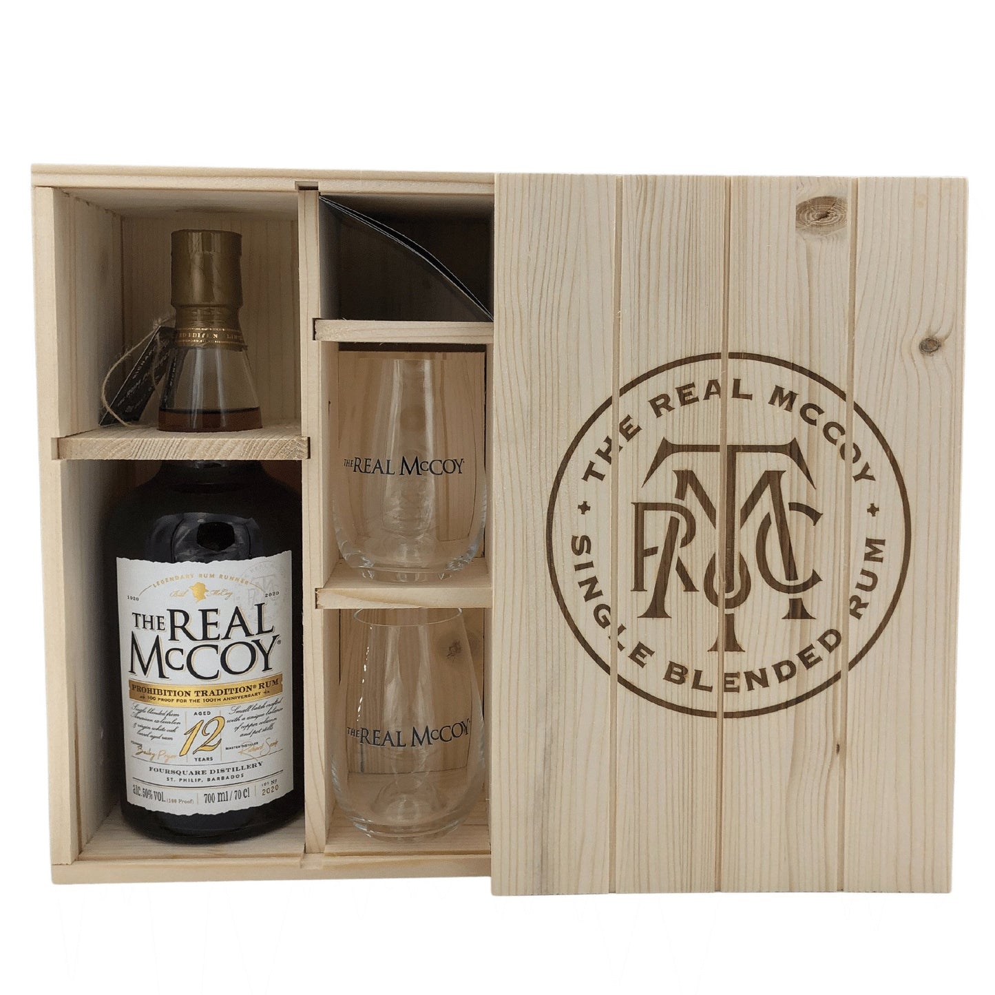 The Real McCoy - 12 Years 100 Proof 100th Anniversary 50 % 0,7 L Sonderedition Barbados Foursquare 2020 Anlässlich 100th Proh