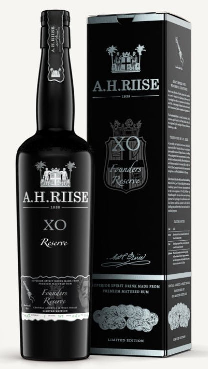 A.H.Riise XO Founders green 2022 Teil 3 Reserve 0,7l 44,8% vol. Rum limited grün Rum AH Riise XO black  Rum