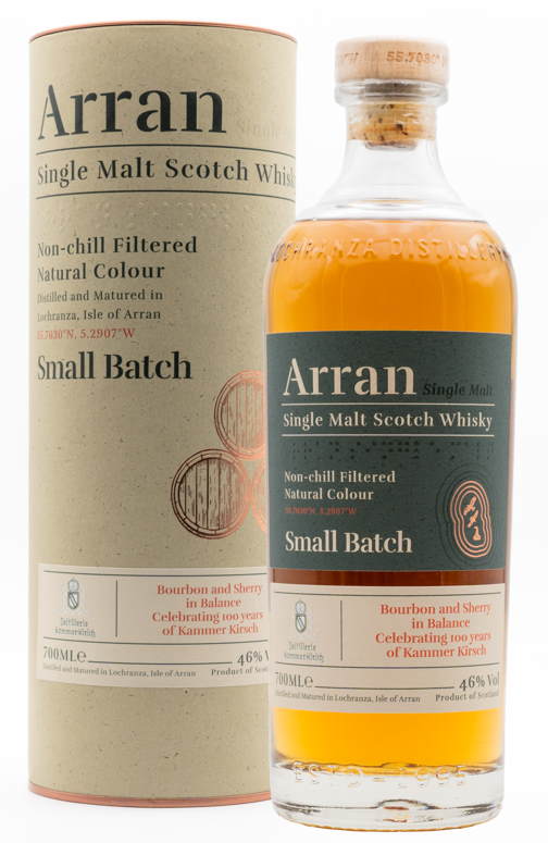 Arran small batch 100th Germany exclusive Kammer Kirsch 0,7l 46% vol. single malt Whisky  Nase:   Gaumen:    Gewürze