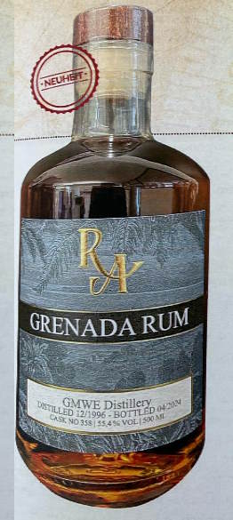 RA Grenada 1996 2024 27y GMWE Dist. 0,5l 55,4%vol. #358 Single Cask Rum Artesanal
