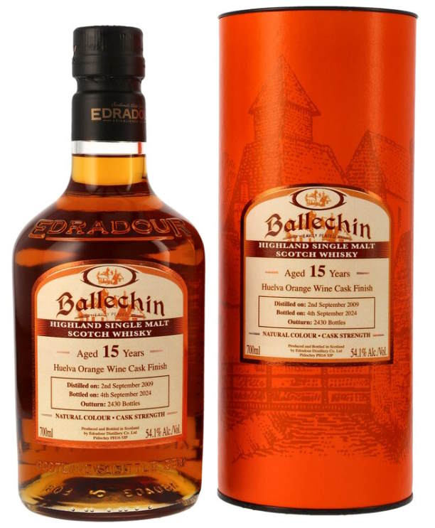 Ballechin 2009 2024 15y Orange Wine Cask cask strength 0,7l Fl 54,1%vol. Highland whisky