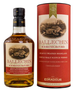 Ballechin Burgundy cask matured #1 0,7l Fl 46%vol. Highland whisky Ballachin Edradour balechin   limitiert auf  6000