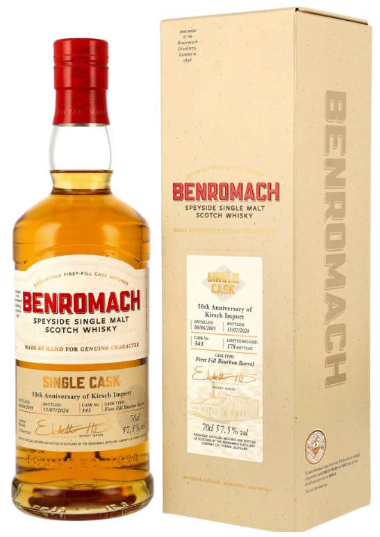 Benromach 2005 2026 21 y 1st fill Barrel Cask #343 0,7l 57,5 % vol. Whisky ki
