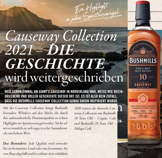Bushmills Causeway 2010 2021 Cuvee cask Collection 10y 0,7l 54,8% vol. Irish Whiskey