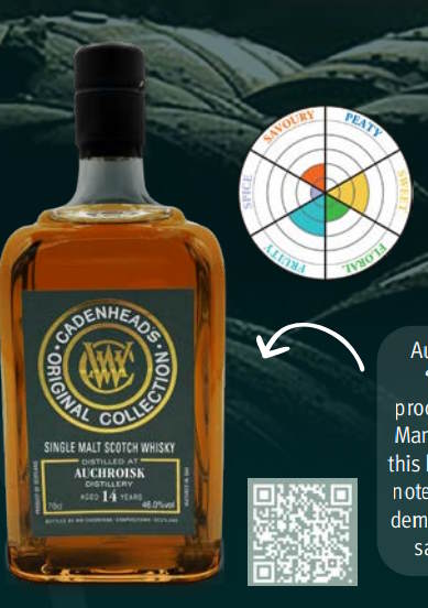 Auchroisk 14 Jahre Manzanilla cask Cadenhead's 0,7l 46 %vol. 2023