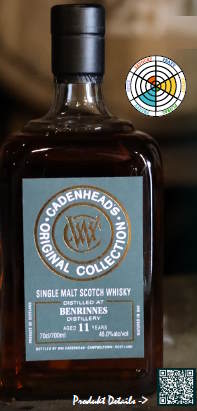 Benrinnes 11y Palo Cortado cask Cadenhead's 0,7l 46 %vol. 02 2026 Whisky