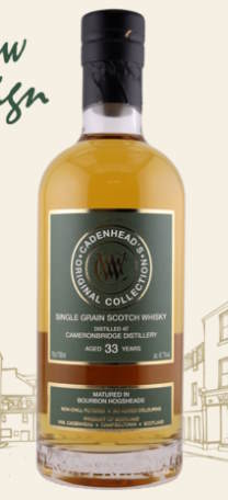 Cameronbridge 33 y Grain Bourbon cask Cadenhead's 0,7l 42,7 %vol. 2026 Whisky