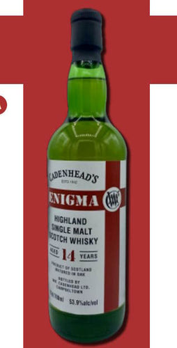 Enigma 14y Highland Oloroso & Bourbon Single Malt Cadenhead's Whisky 0,7l 53,9 %vol.