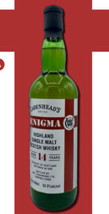 Enigma 14y Highland Oloroso & Bourbon Single Malt Cadenhead's Whisky 0,7l 53,9 %vol.