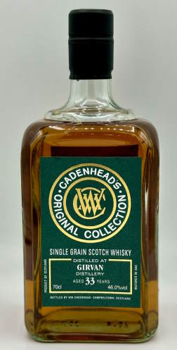 Girvan 1963 Bourbon cask 33y Cadenhead's 0,7l 46 %vol.