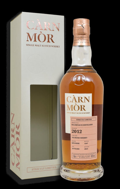 alt
Balmenach 2012 2023 10 First- & Refill Oloroso Sherry Speyside Carn Mor 47,5% vol. 0,7l Strictly Limited small batch Highl