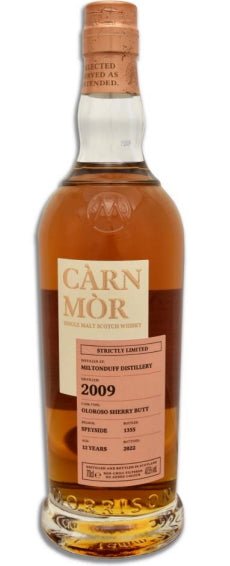Miltonduff 12y 2009 2022 Oloroso Sherry Butt Carn Mor Speyside 47,5% vol. 0,7l  Strictly Limited