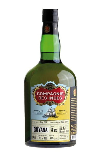 RUM CDI Compagnie de indes Guyana Single Cask 8 yo Jamaica Rum (diamond Distillery)  0,7l 43%