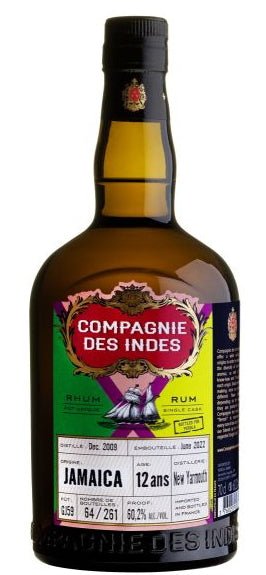 Compagnie des Indes Jamaica 12Y 2009 2022 Jamaica New Yarmouth 0,7l 60,2 %vol. cdi Rum single cask limited Fassstärke 