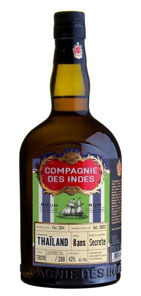 Compagnie de indes Thailand 2014 8y Rum secrete Dist. 0,7l 43% vol. Single Cask RUM CDI - inn-out-shop