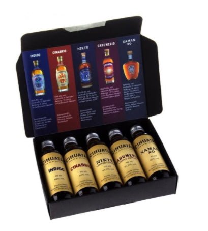 Cihuatan Rum Tasting Box Verkostung Geschenk Set Premium 5x 0,04l a 42,5% vol.