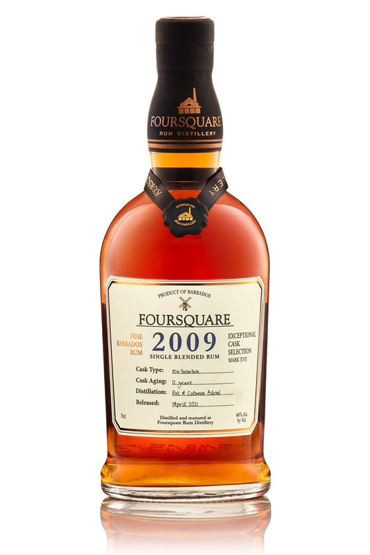 Foursquare Barbados 2009 cask strength  Juli 2021 60% vol. 0,7l Exceptionel cask collection Mark XVII 12 Years Fassstärke