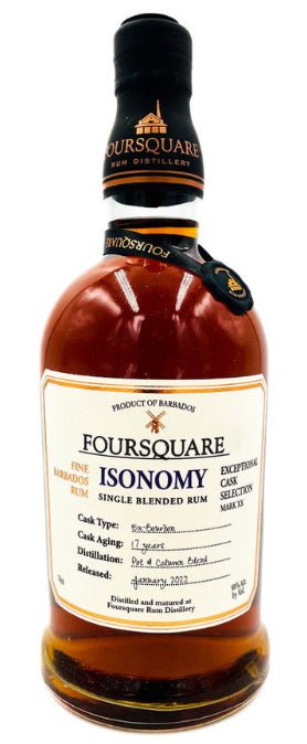 alt
Foursquare Isonomy 17y 2005 Jan 2022 Barbados 58% vol. 0,7l Single Blended Rum ECS Mark xx 20.