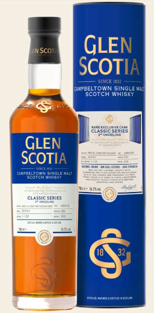 Glen scotia Single cask 2016 Tawny Port 0,7l 56,2 %vol. Whisky Behind the Blue Doors Classic Series 2nd unveiling