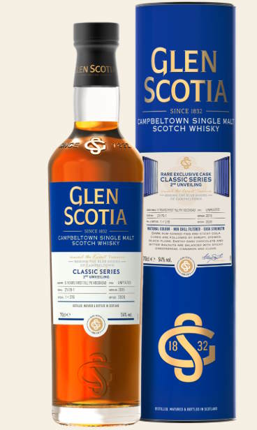 Glen scotia Single cask Vintage 2015 2026 first Fill PX Hogshead Finish 3 of 3 0,7l 54 %vol. Whisky Behind the Blue Doors Classic Series 2nd unveiling
#21/79-1