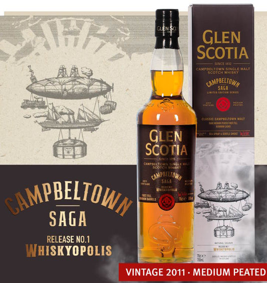 Glen Scotia 2011 Whiskyopolis Campbeltown Saga Release No.1 xx sud 0,7l 50 %vol. glenscotia