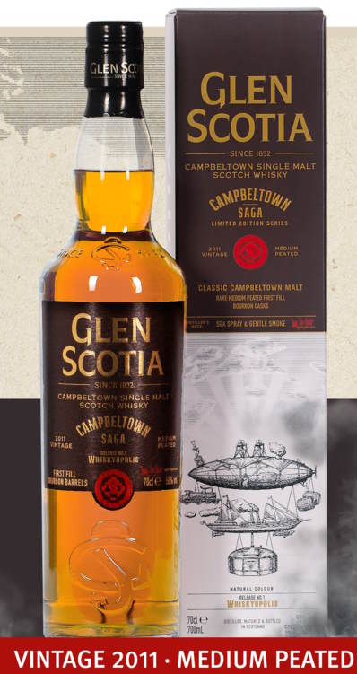 Glen Scotia 2011 Whiskyopolis Campbeltown Saga Edice č. 1 xx cask 0,7l 50 %vol. glenscotia