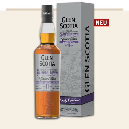 Glen scotia 11y Festival 2023 Edition white port cask 0,7l 54,7% vol. Whisky finished