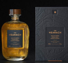 Load image into Gallery viewer, The Hearach Harris batch 9 Whisky 0,7l 46 % vol. Single malt outer hybrid  Erstauflage !   many complex layers of flavour, a gentle peat smoke on the first sip which reminds me of island home fires burning,  toasted maltiness. , homemade apple sauce and smell machair flowers, particularly white clover which springs up on our west coast every summer. Mixed spices appear, and an old-fashioned sweetness things like candied ginger, vanilla, honeycomb  clotted-cream note, new leather.”
