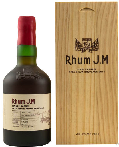alt
Rhum J.M Vintage 2000 2020 Single Barrel 40,82%vol. 0,5l Single Cask #180029 Agricole Rum from Martinique