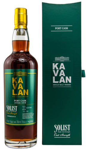 <p>Kavalan Solist Port cask 2022 0.7l Fl 58,6%vol. Taiwan Whisky 903071A gewölbt  single cask limitiert auf 180 Flaschen