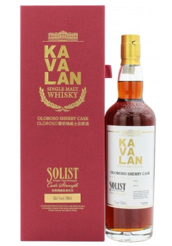 Kavalan Solist Oloroso Sherry Cask 03 2022  0.7l Fl 52,4%vol. Taiwan Whisky #S1704250450 Einzellfass in Fassstärke abgefüllt.