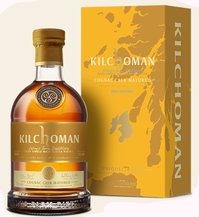 Kilchoman Cognac cask 2023 limited Edition 0.7l 50% single cask scotch whisky  limitiert auf xx  Flaschen weltweit.