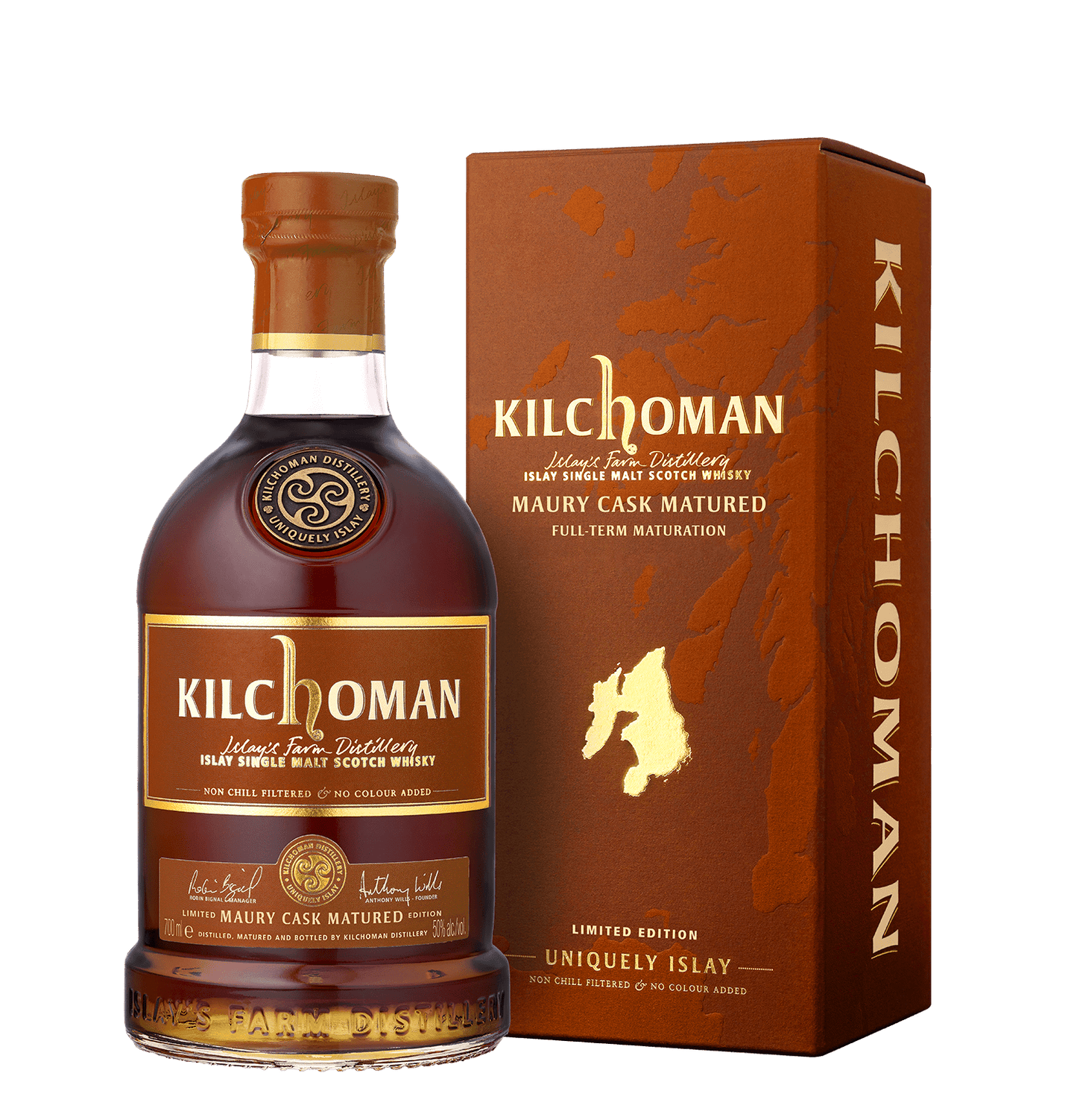 alt
Kilchoman Maury Cask Matured 2026 0.7l 50 % Scotch whisky limited full-term maturation limited edition