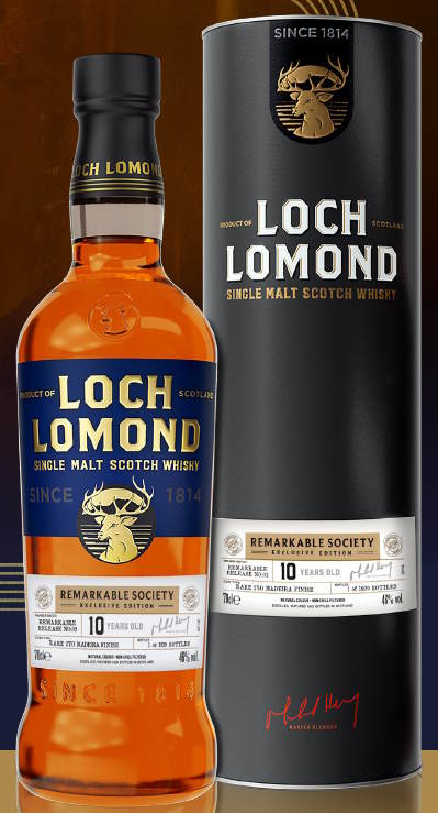 Loch Lomond 10 y Extended 2 Y Madeira Finish 46 % Whisky Remarkable Society Limited Edition 2026