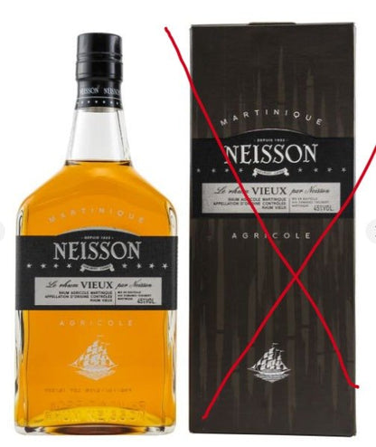 Neisson Rhum Vieux 45% vol. 0,7l in gift packaging, Agricole rum, Martinique AOC, brown