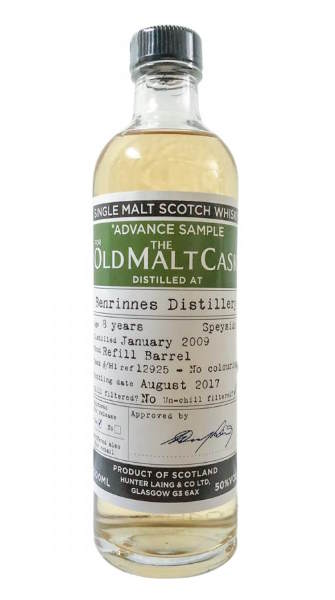 Benrinnes 2009 MINI single cask OMC 50 % vol. 0,2l old malt cask Whisky Hunter Laing 2017 HL 12925
